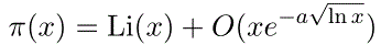 π（x）=锂（x）+氧（x*e^（-a*sqrt（ln x））
